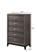 Akerson Gray Panel Bedroom Set - Ornate Home