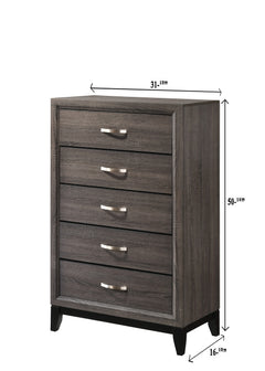 Akerson Gray Panel Bedroom Set - Ornate Home