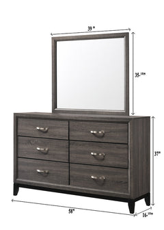Akerson Gray Panel Bedroom Set - Ornate Home