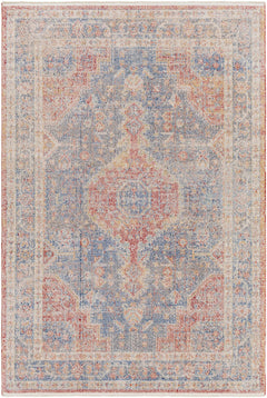 Akio Red & Blue Area Rug - Clearance - Ornate Home