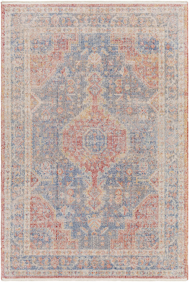 Akio Red & Blue Area Rug - Clearance - Ornate Home