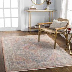 Akio Red & Blue Area Rug - Clearance - Ornate Home