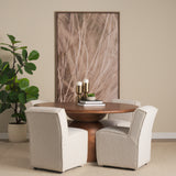 Akira Gold Large Hammered Metal Pillar Candle Holder