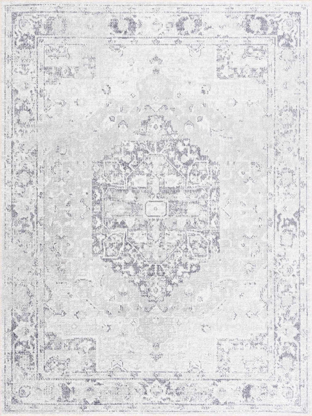 Akram Antrasit Flat Pile Washable Rug - Ornate Home