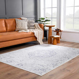 Akram Antrasit Flat Pile Washable Rug - Ornate Home