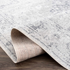 Akram Antrasit Flat Pile Washable Rug - Ornate Home
