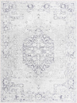 Akram Cream & Antrasit Washable Area Rug - Ornate Home
