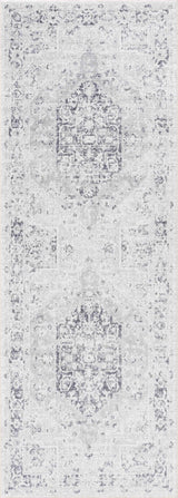Akram Cream & Antrasit Washable Area Rug - Ornate Home
