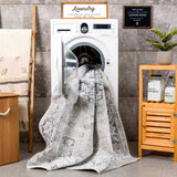 Akram Cream & Antrasit Washable Area Rug - Ornate Home