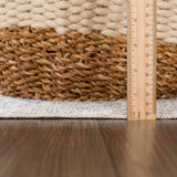 Akram Gray & Orange Washable Area Rug - Clearance - Ornate Home