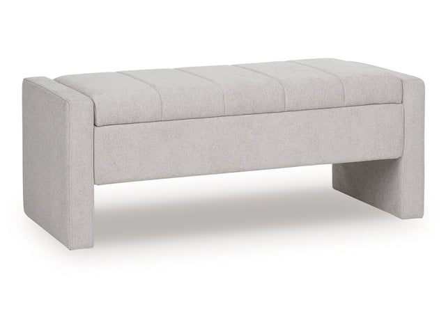 Akselman Gray Storage Bench - Ornate Home
