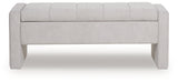 Akselman Gray Storage Bench - Ornate Home