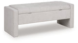 Akselman Gray Storage Bench - Ornate Home