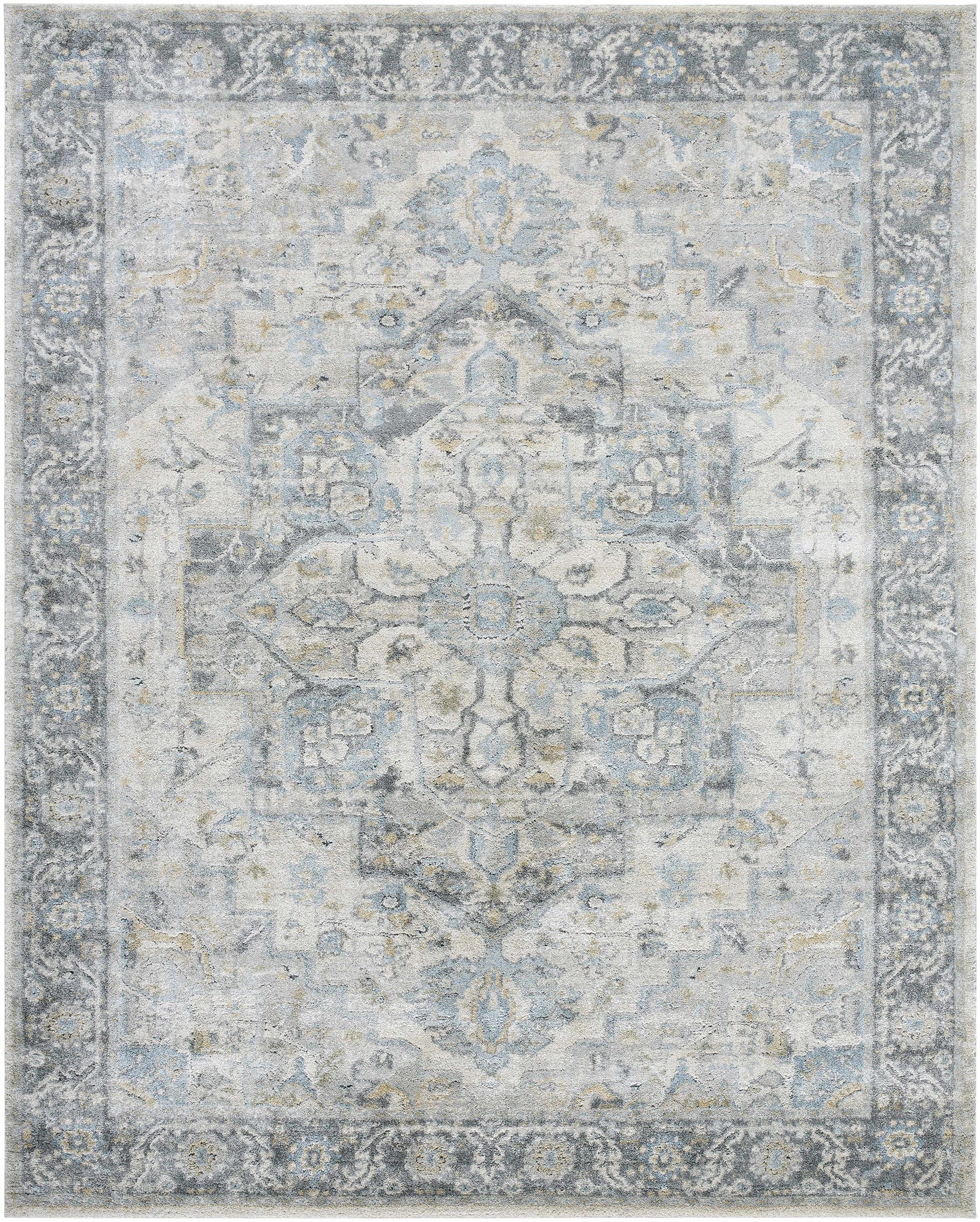Akshay Light Gray Thick Luxe Area Rug - Ornate Home