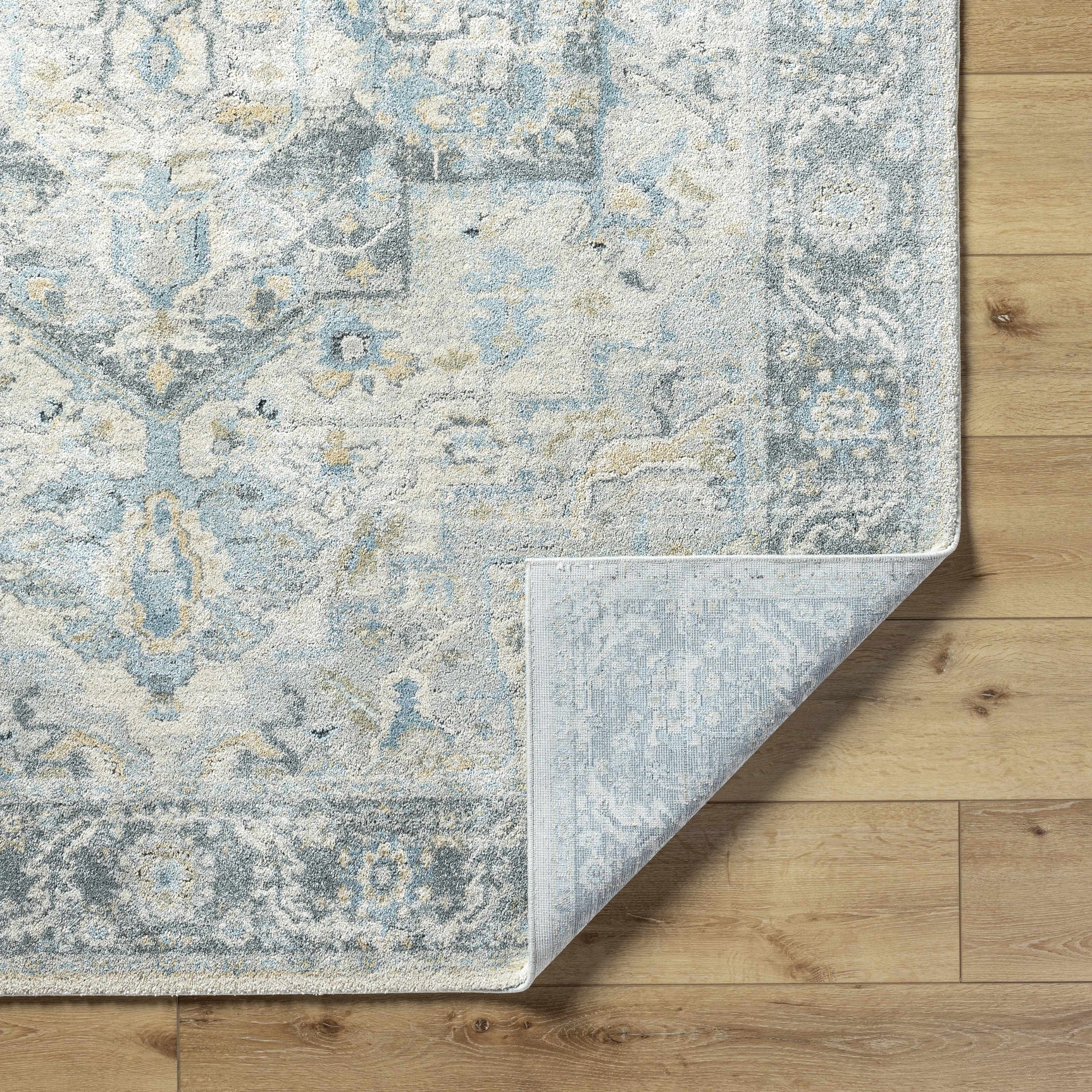 Akshay Light Gray Thick Luxe Area Rug - Ornate Home