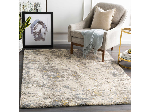 Alabaster Abstract Thick Luxe Rug - Ornate Home