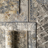 Alabaster Abstract Thick Luxe Rug - Ornate Home