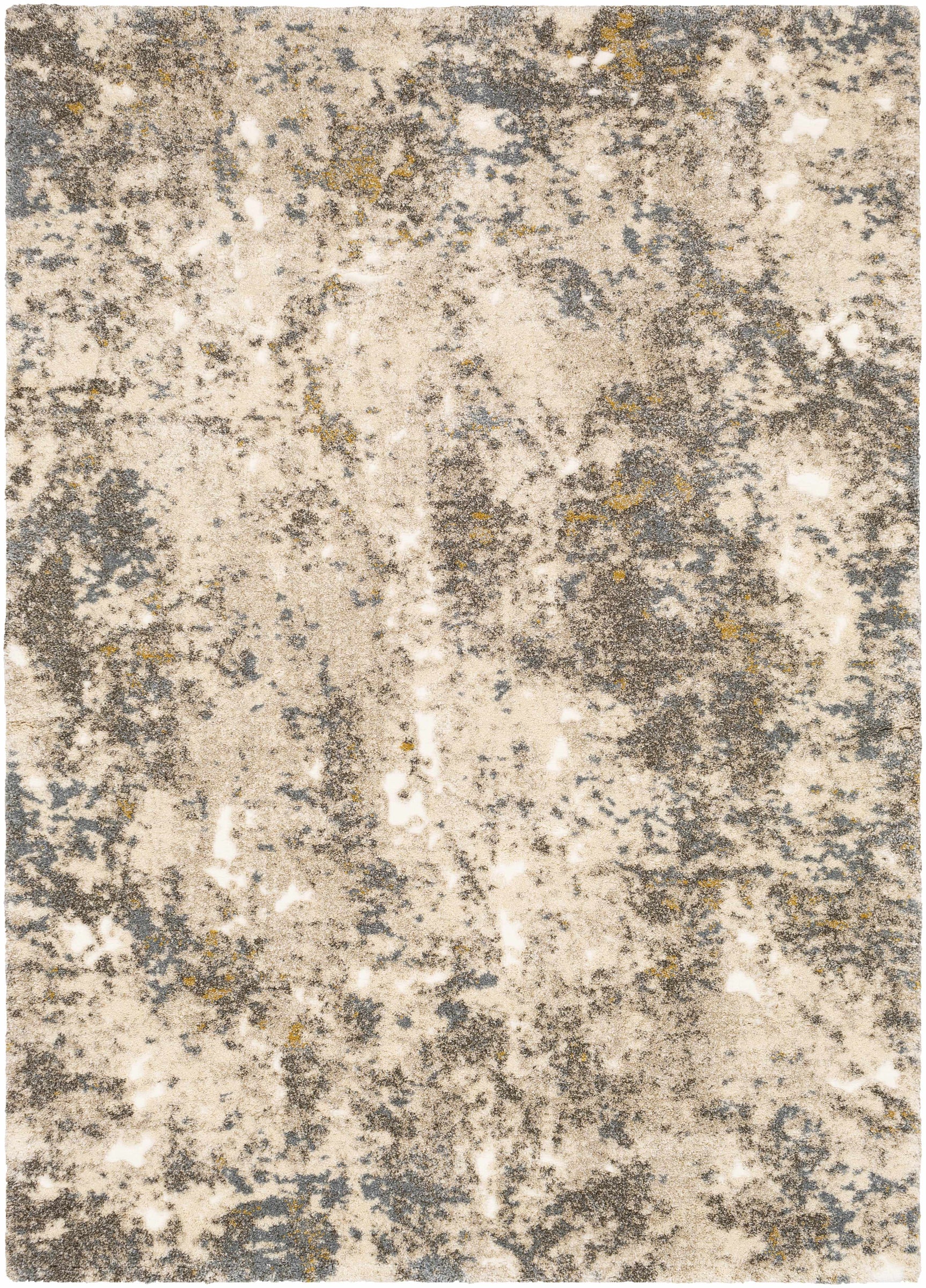 Alabaster Abstract Thick Luxe Rug - Ornate Home