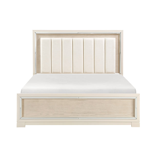 Alabaster Beige California King Bed - Ornate Home