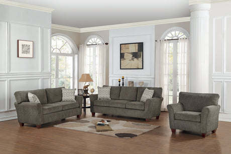 Alain Brown Loveseat - Ornate Home