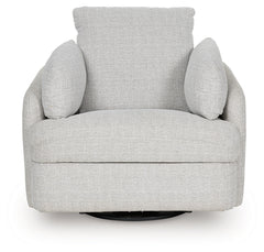 Alainmont Next-Gen Nuvella Stone Swivel Power Recliner - Ornate Home