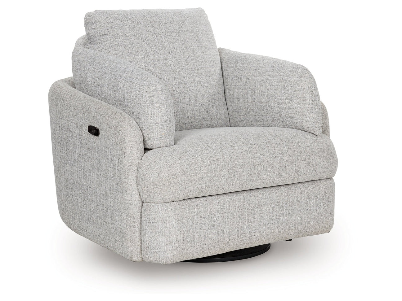 Alainmont Next-Gen Nuvella Stone Swivel Power Recliner - Ornate Home