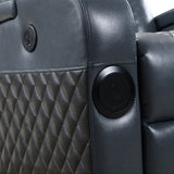 Alair Black Recliner - Ornate Home