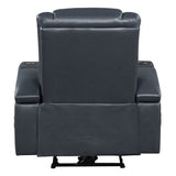 Alair Black Recliner - Ornate Home