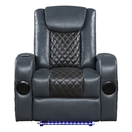 Alair Black Recliner - Ornate Home