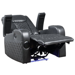 Alair Dark Gray Recliner - Ornate Home