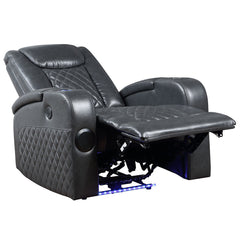 Alair Dark Gray Recliner - Ornate Home