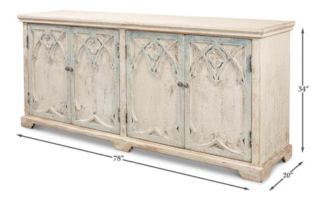Alambra White Sideboard - Ornate Home