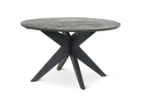 Alameda Black Outdoor Round Dining Table - Ornate Home