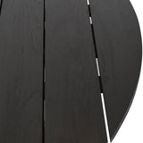 Alameda Black Outdoor Round Dining Table - Ornate Home