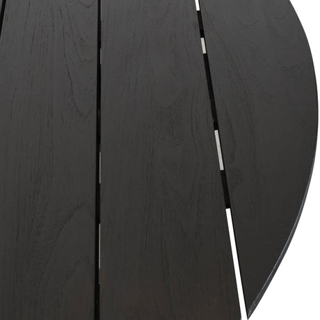 Alameda Black Outdoor Round Dining Table - Ornate Home