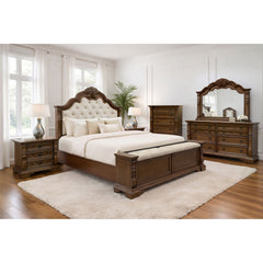 Alamonte Medium Brown Dresser with Jewelry Tray and Hidden Drawer - Ornate Home