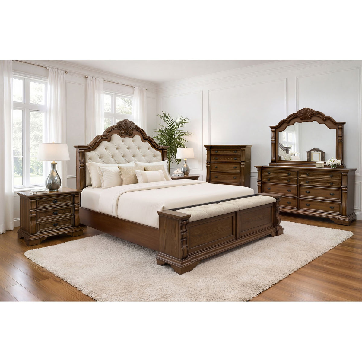 Alamonte Medium Brown Nightstand with Power, USBC and Hidden Drawer - Ornate Home
