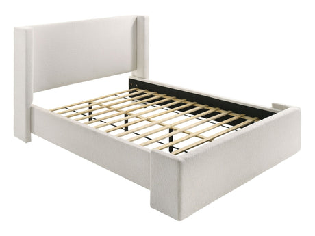 Alamosa White Queen Upholstered Panel Bed - Ornate Home