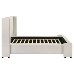 Alamosa White Queen Upholstered Panel Bed - Ornate Home