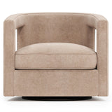 Alana Beige Fabric Swivel Chair - Ornate Home