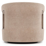 Alana Beige Fabric Swivel Chair - Ornate Home