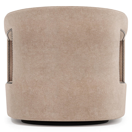 Alana Beige Fabric Swivel Chair - Ornate Home