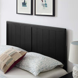 Alana Black Wood Full Platform Bed With Splayed Legs - Ornate Home