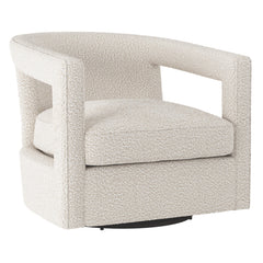 Alana Gray Swivel Chair Without Nails - Ornate Home