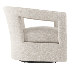 Alana Gray Swivel Chair Without Nails - Ornate Home