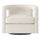 Alana Gray Swivel Chair Without Nails - Ornate Home