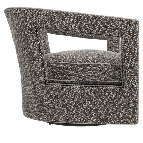 Alana Grey Fabric Swivel Chair - Ornate Home