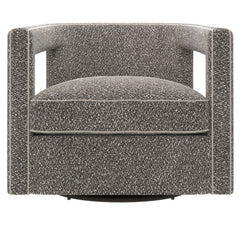Alana Grey Fabric Swivel Chair - Ornate Home