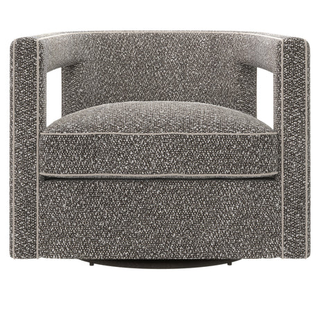 Alana Grey Fabric Swivel Chair - Ornate Home