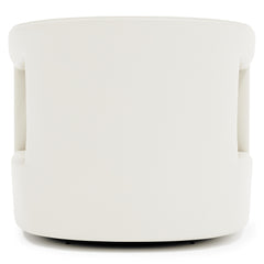 Alana Ivory Swivel Chair Without Nails - Ornate Home